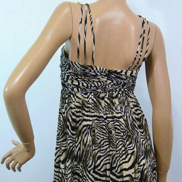 Muse Boston Proper Zebra Pleat Crochet Maxi Dress - Picture 3 of 7